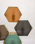 Pair Murano Geometric Multicolor Lamps