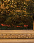 Hudson River School Painting Oil on Canvas, 20th century