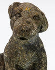 Reconsitituted Stone Puppy or Dog Garden Ornament, England Mid 20th C.