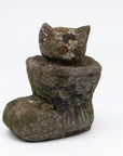 Composite Stone Kitten in Boot Garden Ornament, English 20th Century