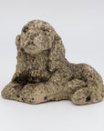 Vintage Reconstituted Stone Puppy or Dog Spaniel Garden Ornament, 20th Century