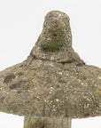 Composite Stone Toadstool Garden Ornament, English Mid 20th C.