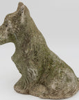 Composite Stone Scottie or Westie Dog, English Mid 20th C.