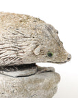 Reconstituted Stone Hedgehog Garden Ornament, 20th Century