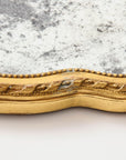 19th Century French Giltwood Mirror with Bow Crown