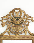 Mirror with lovebird crown