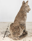 Large Concrete Shepherd Dog Garden Ornament, English mid 20th Century