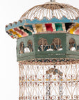 Polychrome Wire Birdcage, French 20th-Century