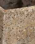 Brutalist Inspired Pair of Mixed Stone Planters, 20th Century