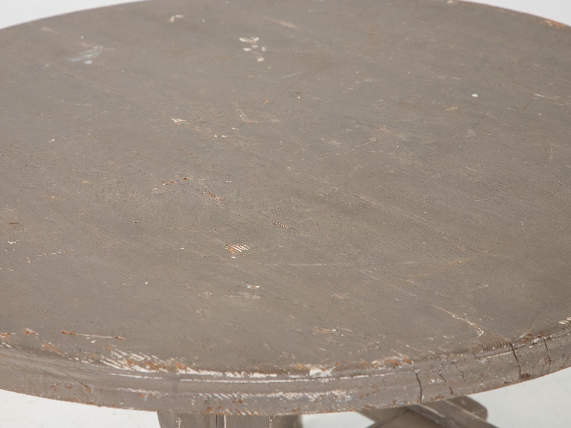 Early 20th Century Painted Gray Low Table