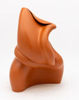 Modern Sculptural Terracotta Vase, England 1980s
