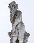 Limestone Garden Figure of Standing Neptune or Poseidon, Denmark circa 1930–50