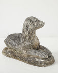 Reconstituted Stone Dog Spaniel Garden Ornament, England 20th Century