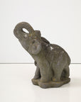 Stone Elephant Mother and Baby Fountain Garden Ornament, French Mid 20th C.