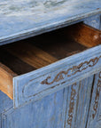 Blue Painted French Buffet, Mid 19th C.