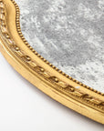 19th Century French Giltwood Mirror with Bow Crown