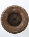 Pair Cast Iron Pie Crust Urns