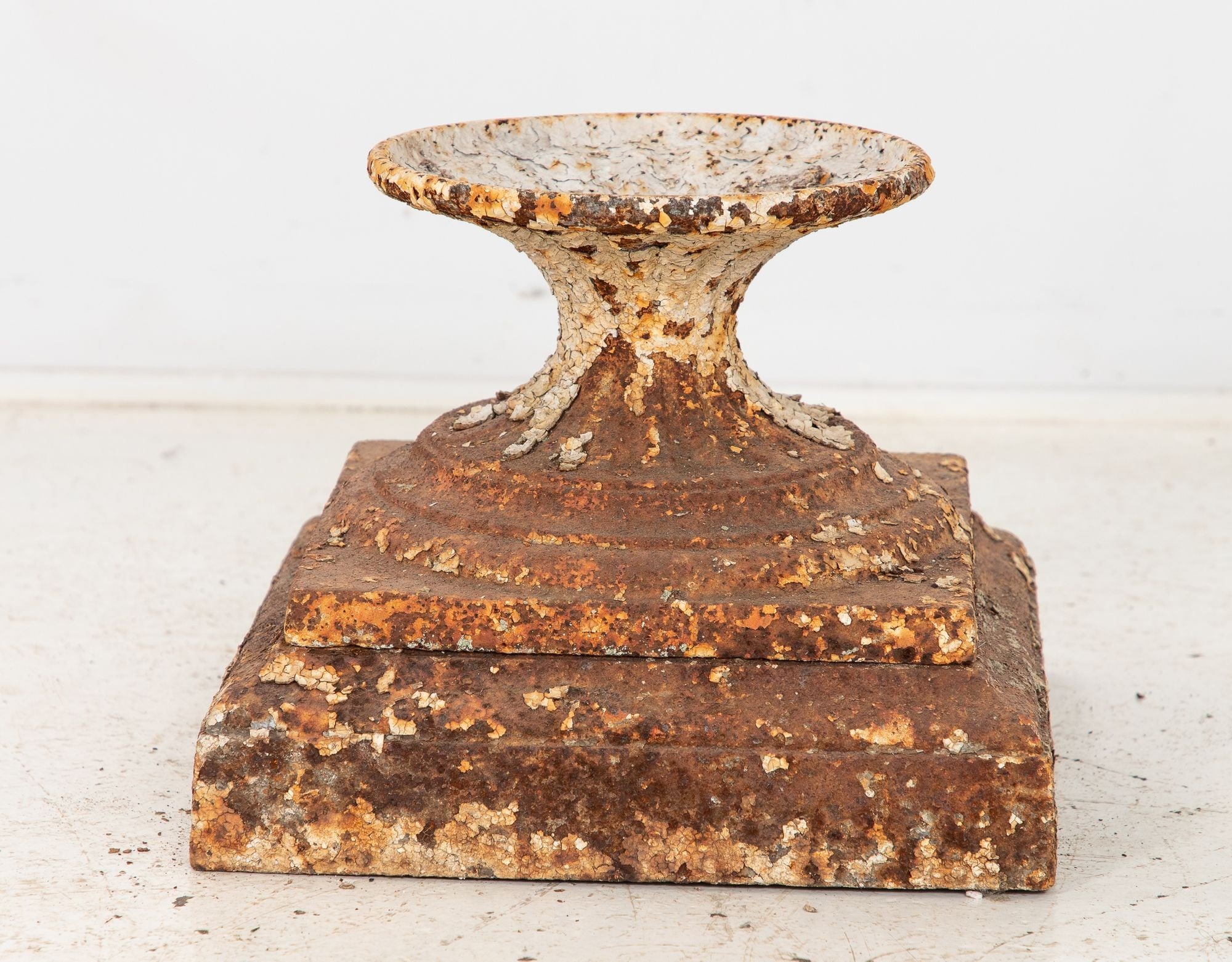 Antique Cast Iron Urn English Classically Styled Planter, Victorian 19th Century