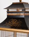 Regency Style Tole Birdcage on Stand, USA, 20th Century