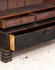 Black Swedish Cupboard or Kitchen Cabinet, Sweden Late 18th C.