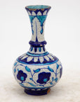 Pair Blue and Turquoise Iznik Vases, Late 19th Century