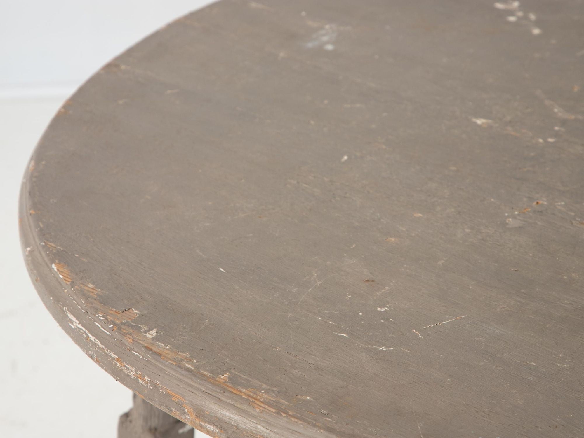 Early 20th Century Painted Gray Low Table