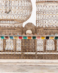 Polychrome Wire Birdcage, French 20th-Century
