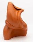 Modern Sculptural Terracotta Vase, England 1980s