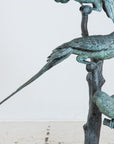 Bronze Sculpture of Three Parrots, Italy Mid 20th C.