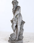 Limestone Garden Figure of Standing Neptune or Poseidon, Denmark circa 1930–50