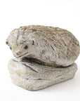 Reconstituted Stone Hedgehog Garden Ornament, 20th Century