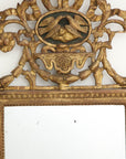 Mirror with lovebird crown