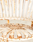 Francois Carre Style Fan-back Metal Garden Chairs, France Mid 20th C.