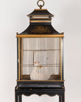 Regency Style Tole Birdcage on Stand, USA, 20th Century