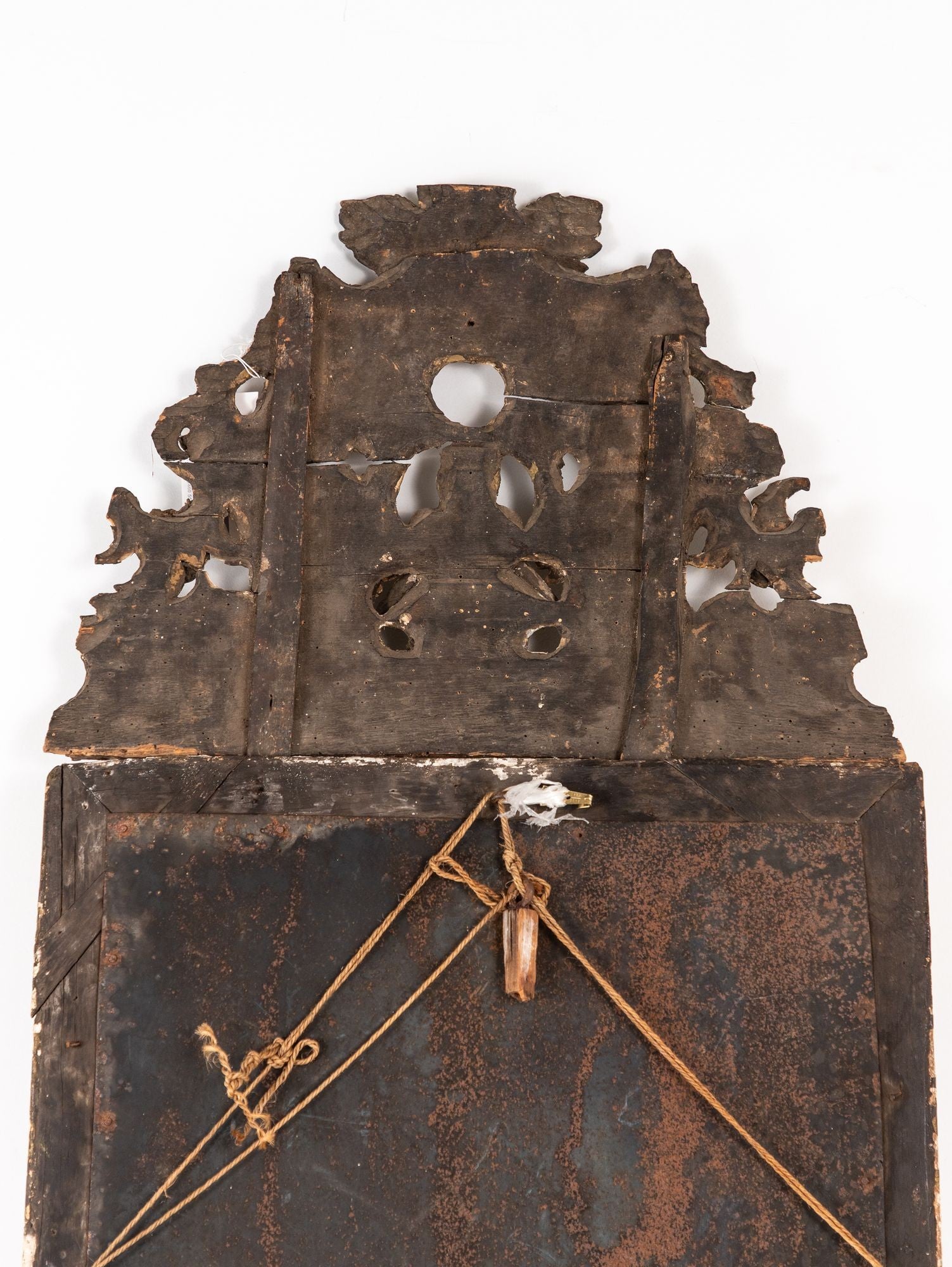 Ornate Baroque Style Giltwood Carved Mirror, Sweden Late 19th C.