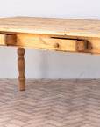 Vintage Pine Farmhouse Table, USA 1960s