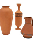 Set of 3 Etruscan Style Decorative Vases