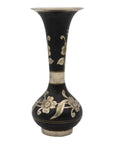RT Small Silver and Black Vase