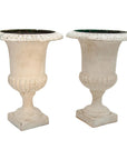 Pair of Cast Iron Petite Planters