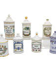 Set of Seven Mid 20th Century French Provence Apothecary Jars