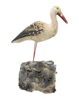 Garden Ornament cast stone Seagull on Wood Base