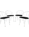 Set of 4 Gray Dining Chairs