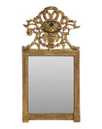 Mirror with lovebird crown