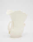 Oval Ceramic Bisque Swan Vase, USA Late 20th C.