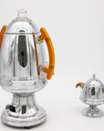 Art Deco Percolator and Sugar Bowl
