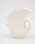 Oval Ceramic Bisque Swan Vase, USA Late 20th C.