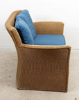 Lloyd Loom Wicker Style Loveseat