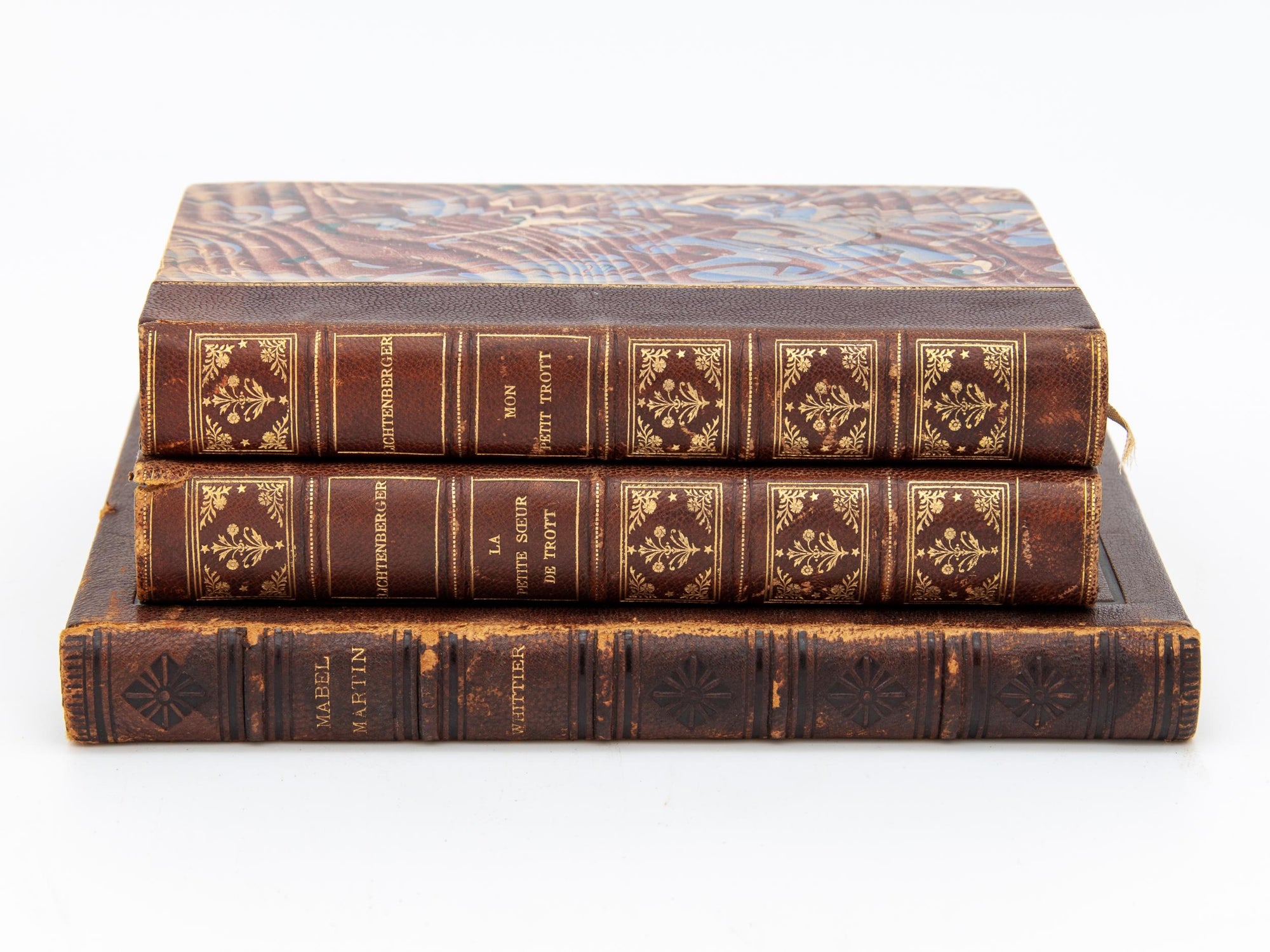 Set of Vintage Leather Bound Books