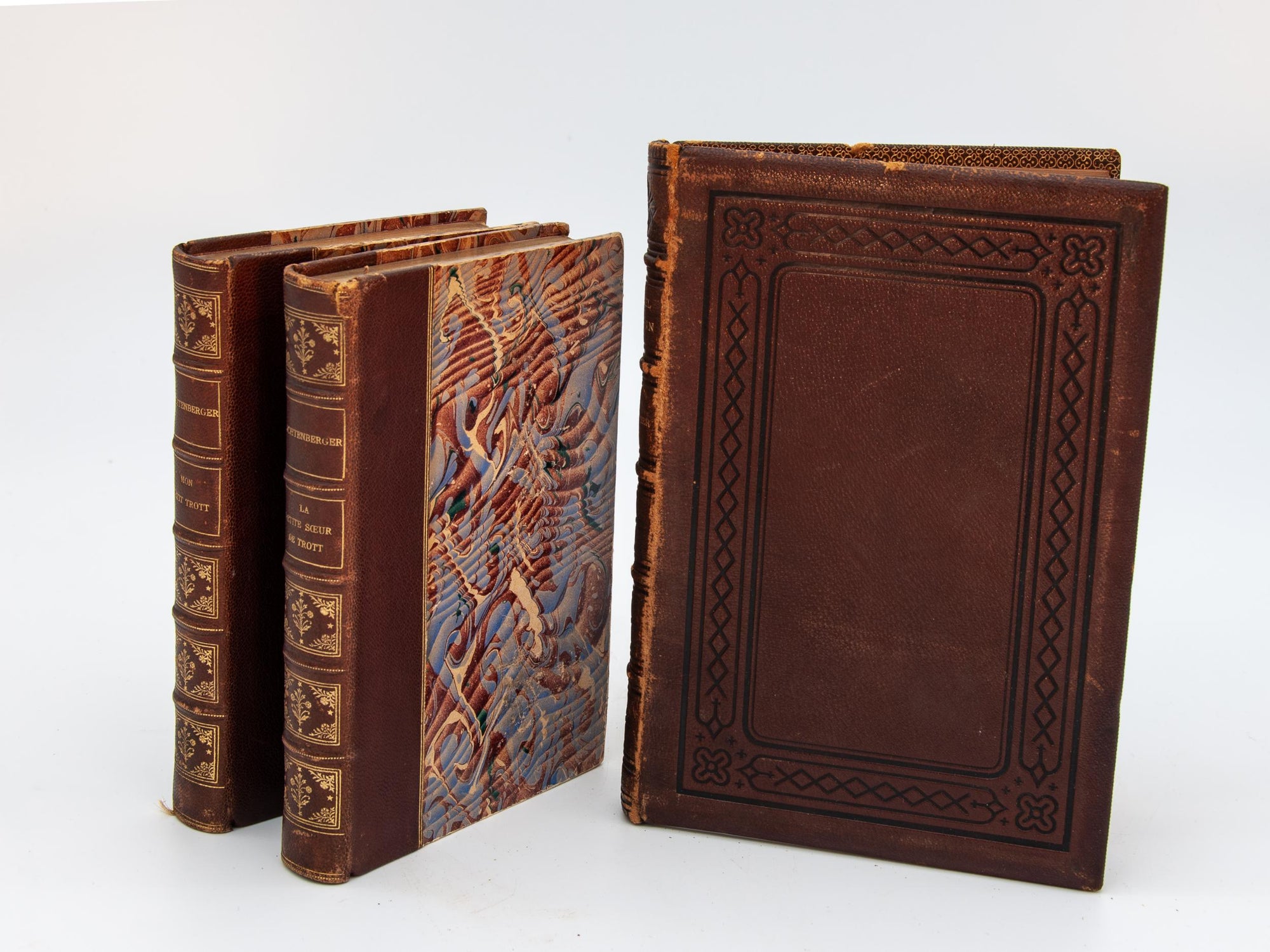 Set of Vintage Leather Bound Books