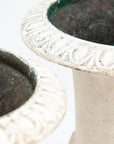 Pair of Cast Iron Petite Planters